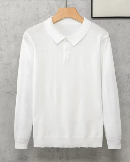 Japanese Style Simple Lapel Knitwear Korean Style