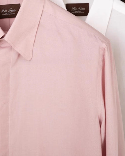 Skin-friendly Draping Lyocell Long Linen Sleeves Shirt