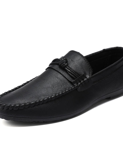 Korean Style Men's Casual Leather Shoes Soft Bottom
