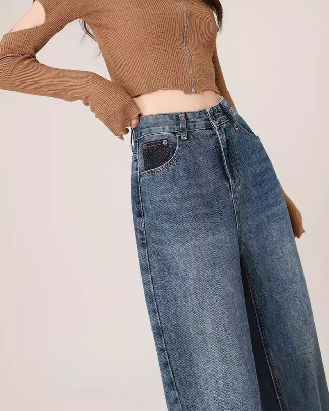 Autumn And Winter High Waist Harem Jeans Women