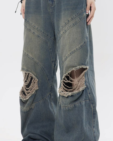 Retro Loose Casual Straight-leg Trousers Women