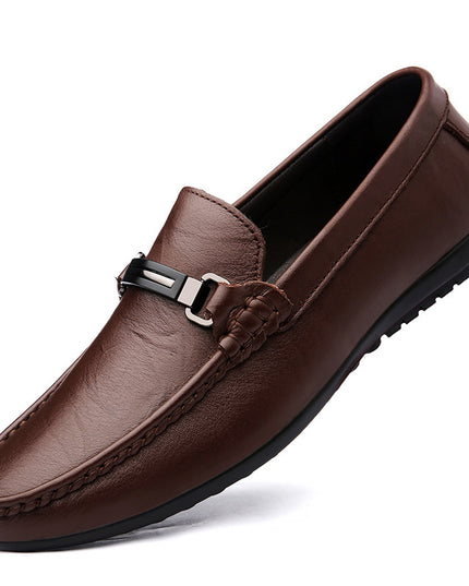 Men's Gommino Loafers Casual Leather Shoes Simple Velvet