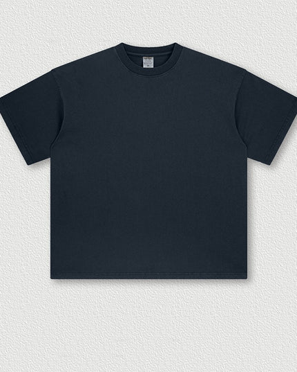 Heavy Washed Solid Color Short Sleeve Men And Women Same Style