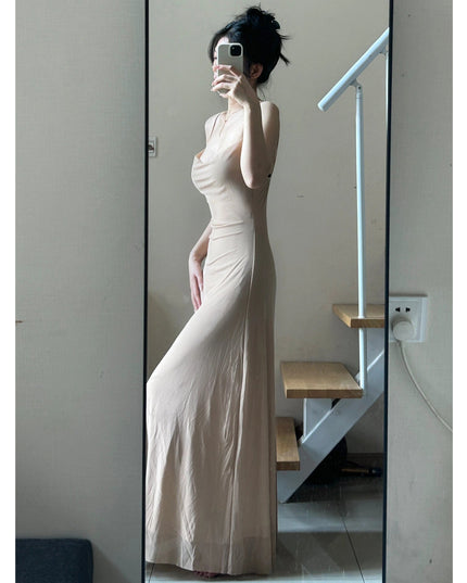 Summer Waist Slimming Elegant Adult Lady Like Woman Socialite French Dress