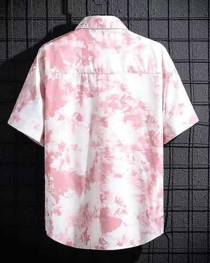 Men's Ice Silk Breathable Summer High-end Printed Shirt