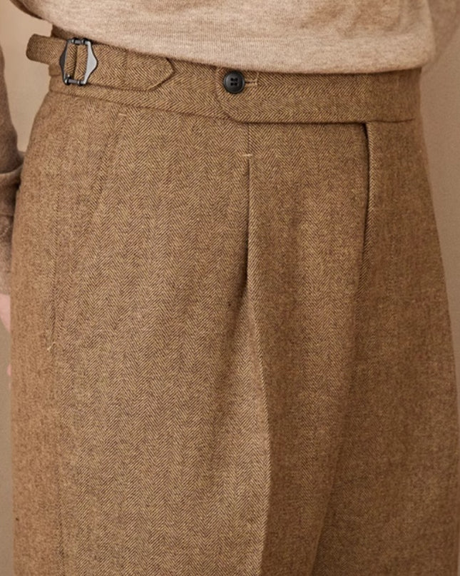 Naples Casual High Waist Straight Trousers