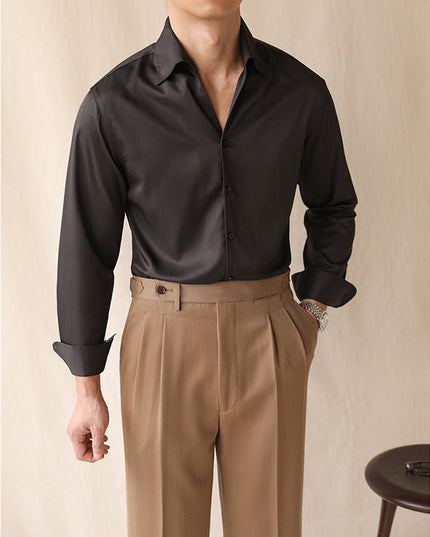 One-piece Collar Long-sleeved Shirt