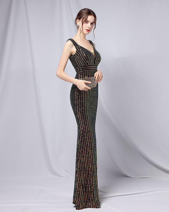 New Sequined Fishtail Long Dress