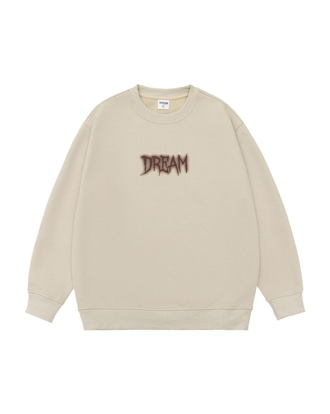 Men's American Style Trend Letters Printed Crew Neck Sweatshirt
