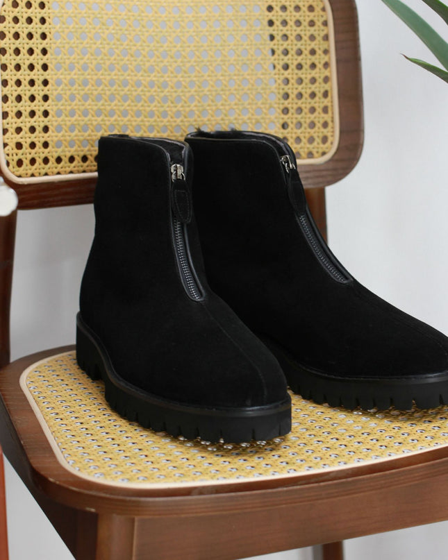 British Thick Height Increasing Snow Boots Platform Boots