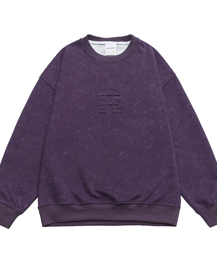 Steel Printed Round Neck Sweater For Men And Women