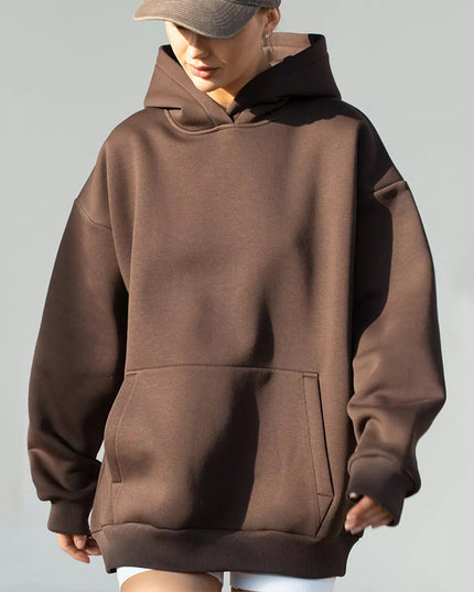 Women's Long-sleeved Hooded Sweater