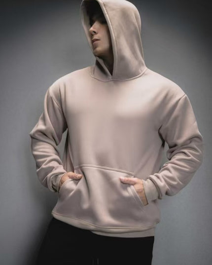 American-style Heavy Polar Fleece Casual Exercise Training Running Hooded Sweater
