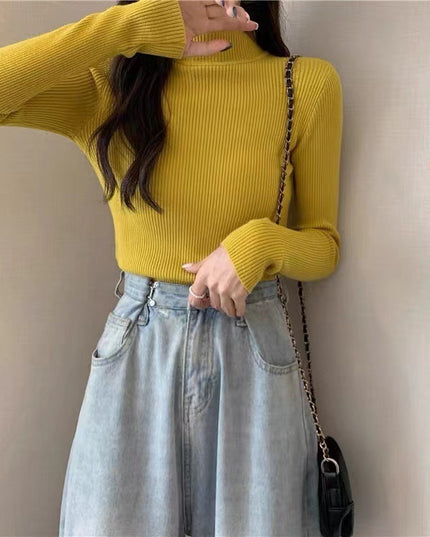 Slim Fit Inner Wear All-matching Sweater Long Sleeve