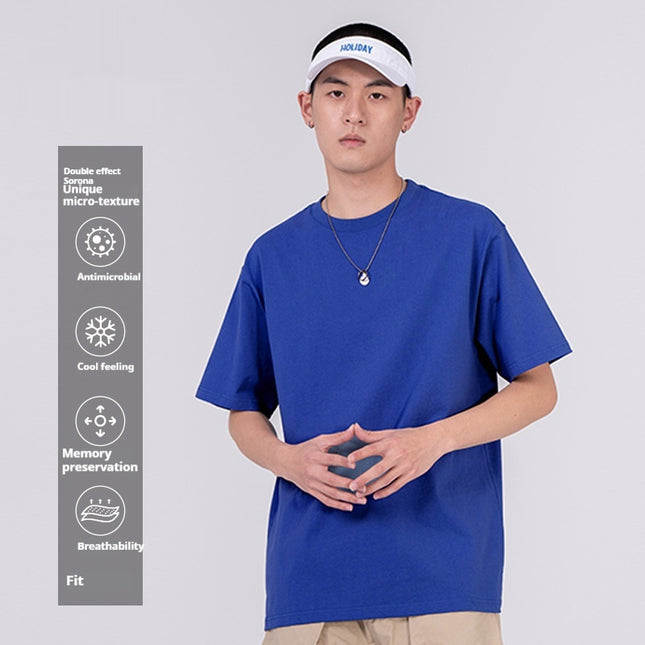 Heavy Cool Feeling High Quality T-shirt Sports Outdoors Sweat-absorbing Breathable