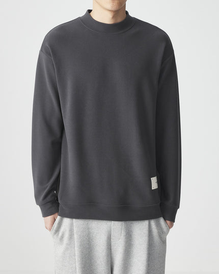 Half-high Collar Long Sleeves T-shirt Men