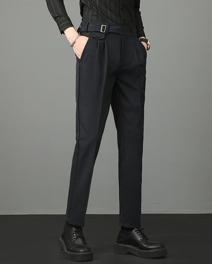Autumn Men's Suit Pants Slim Fit