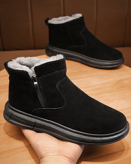 Solid Color Pig Bar Leather Casual Men's Shoes