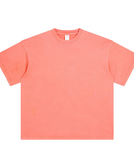 Men's Retro Washed Distressed Short Sleeve Fashion Brand