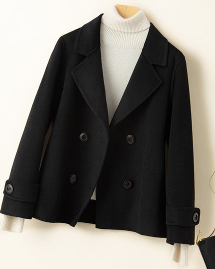 Reversible Cashmere Coat Women's Short Suit Jacket