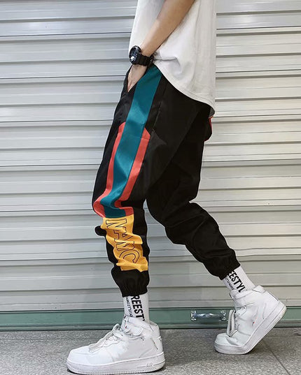 summer men's sports pants Korean version of the trend loose casual Harlan sweatpants men's beam feet pants men's tide