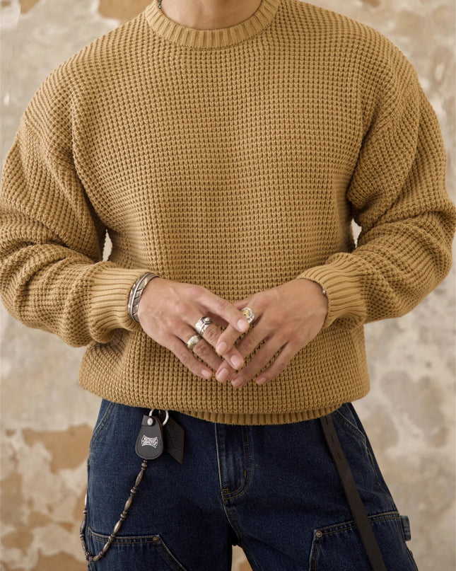 Men's Waffle Base Ride Knitwear American Retro