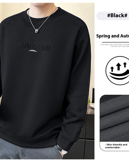 Round Neck Heavy Sweater For Men Spring And Autumn New