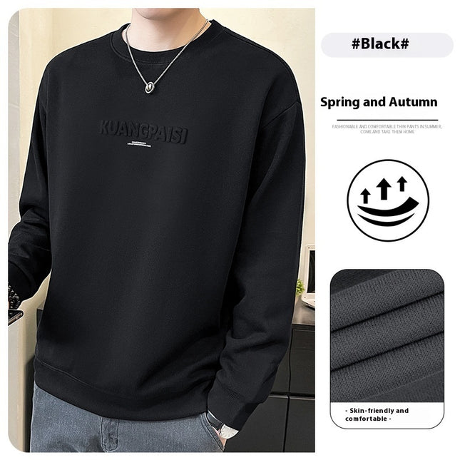 Round Neck Heavy Sweater For Men Spring And Autumn New