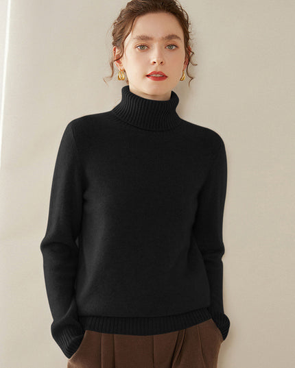 Women's Thickened Fall And Winter Inner Wear Turtleneck Cashmere Sweater