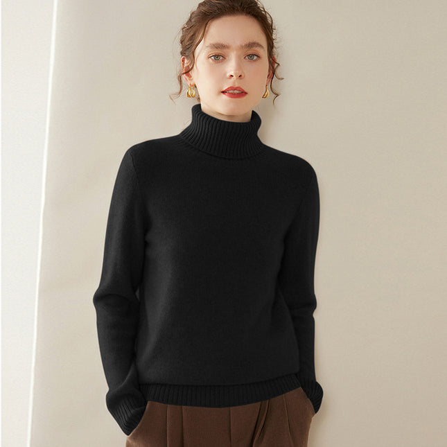 Women's Thickened Fall And Winter Inner Wear Turtleneck Cashmere Sweater