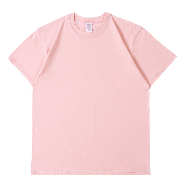 Pure Cotton Short Sleeve Solid Color Fashion Brand Loose Half Sleeve Blank T-shirt
