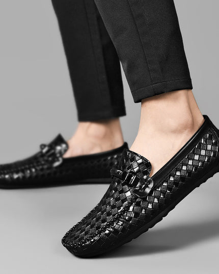 Men's Casual Leather Shoes Flat Heel