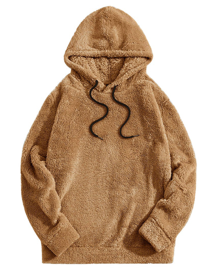 Autumn And Winter Thickening Double-sided Velvet Casual Loose Long-sleeved Hooded Sweater