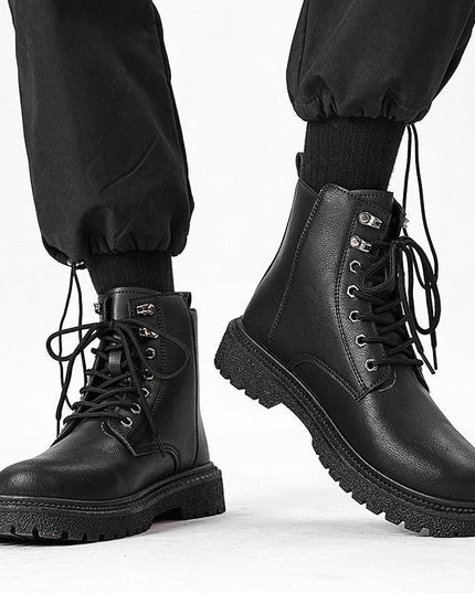 High-top Shoes All-match British Work Shoes Winter Thick Bottom Hiking Boots