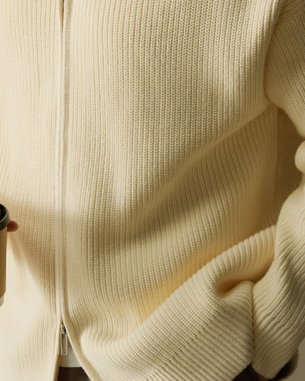 Men's Warm Stand Collar Knitted Cardigan