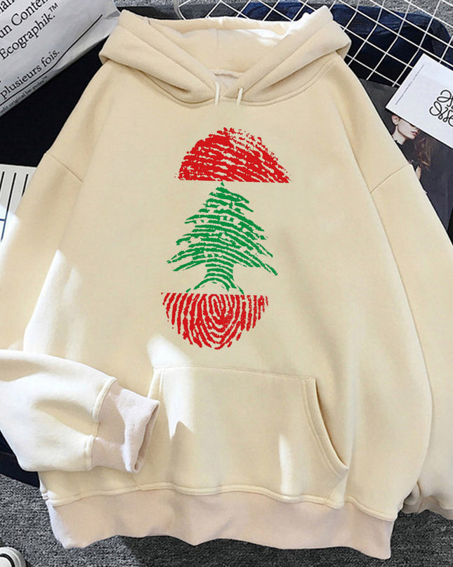 Lebanon Hoodie Clothes For Teens Soft Fabric