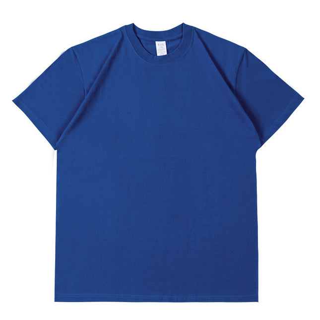 Pure Cotton Short Sleeve Solid Color Fashion Brand Loose Half Sleeve Blank T-shirt