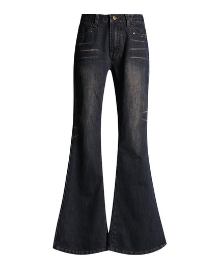 Fashionable American Retro Mop Jeans For Women