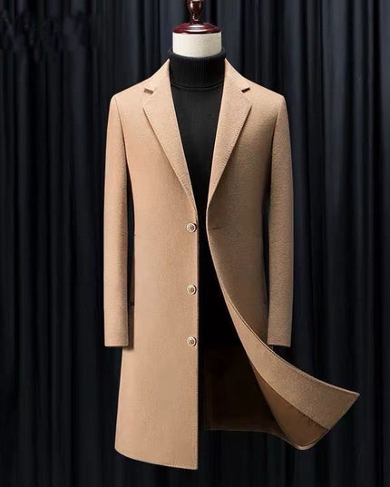 Men's Business Korean Version Slim Fit Handsome Trench Coat