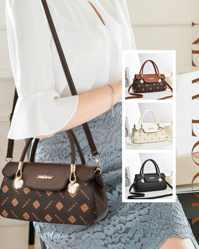 Vintage Exquisite Letter-printed Women's Handbag Fashion Printed Casual Simple Handbag Women's Cross-body Bag