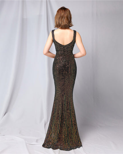 New Sequined Fishtail Long Dress