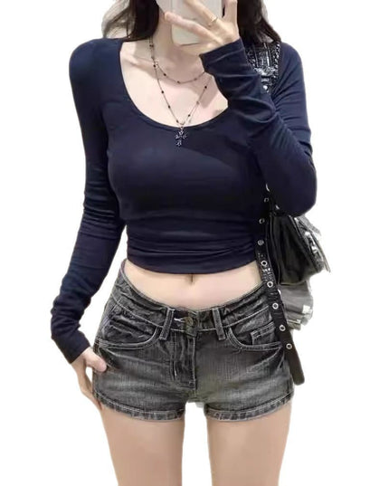 Hot Girl High Waist Shorts Summer Sexy Slimming Sheath Super Short Shorts Women
