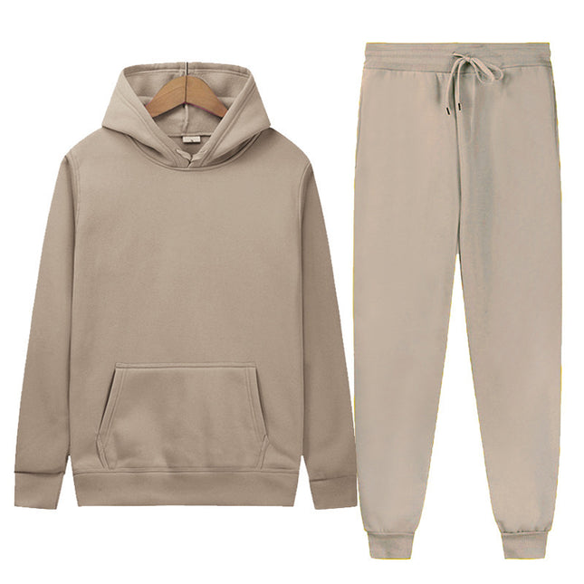 Men's Sport Suit Solid Color Light Board Fleece Warm