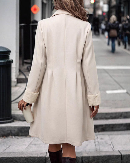 Waist Trimming Coat Women's Over-the-knee High-grade Temperament Mid-length Woolen