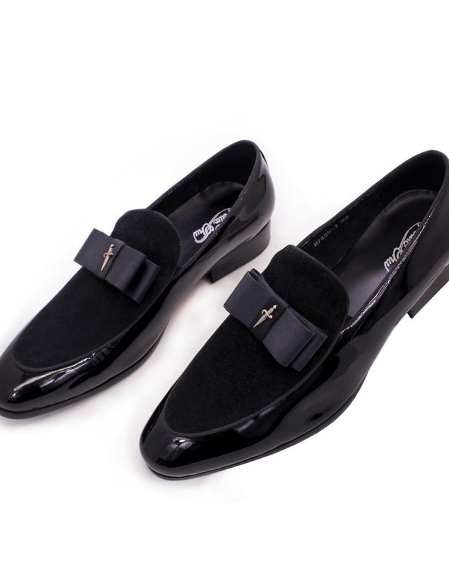 Matte Leather Patent Leather Men's Shoes