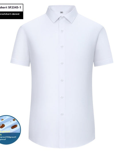 Men's  Short Sleeves Are Waterproof, Oil Resistant And Stain Resistant