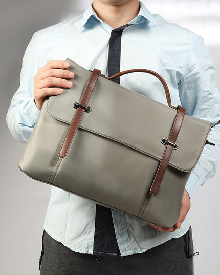 Men’s Portable Casual Canvas Shoulder Bag | Large & Small Sizes, Notebook & Tablet Compatible
