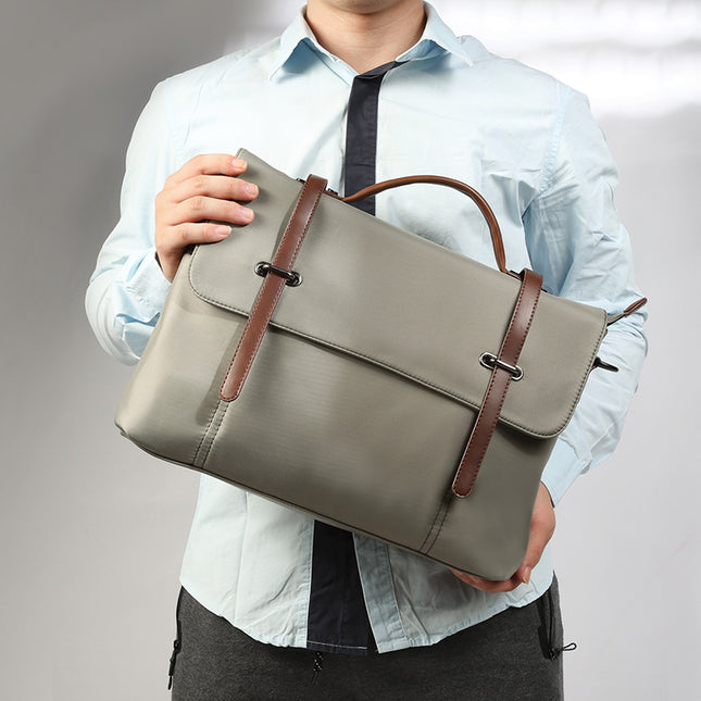 Men’s Portable Casual Canvas Shoulder Bag | Large & Small Sizes, Notebook & Tablet Compatible