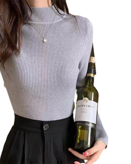 Slim Fit Inner Wear All-matching Sweater Long Sleeve