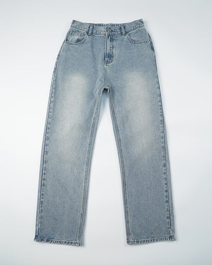 Vintage Jeans Men's Loose Straight Washed Draping Wide Leg